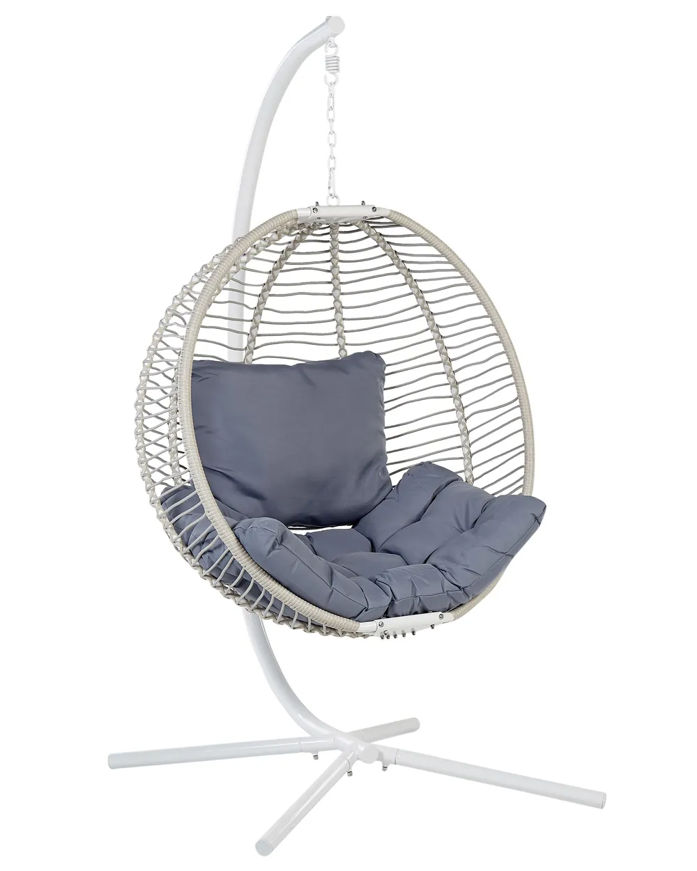 Hanging Chair with Stand ARCO Metal White