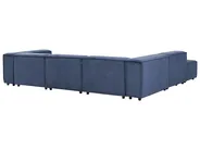 Modular Corner Sofa 5 Seater ARDAL Corduroy Dark Blue Left Hand_1008731