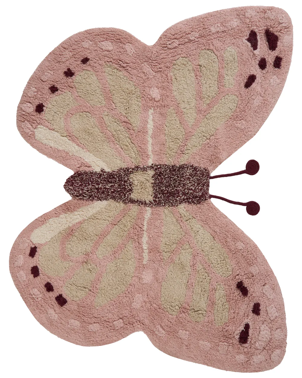 Kids Rug GRAYLING Pink 90 x 120 cm Cotton