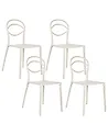 Sett med 4 hagestoler COVOLO Off white