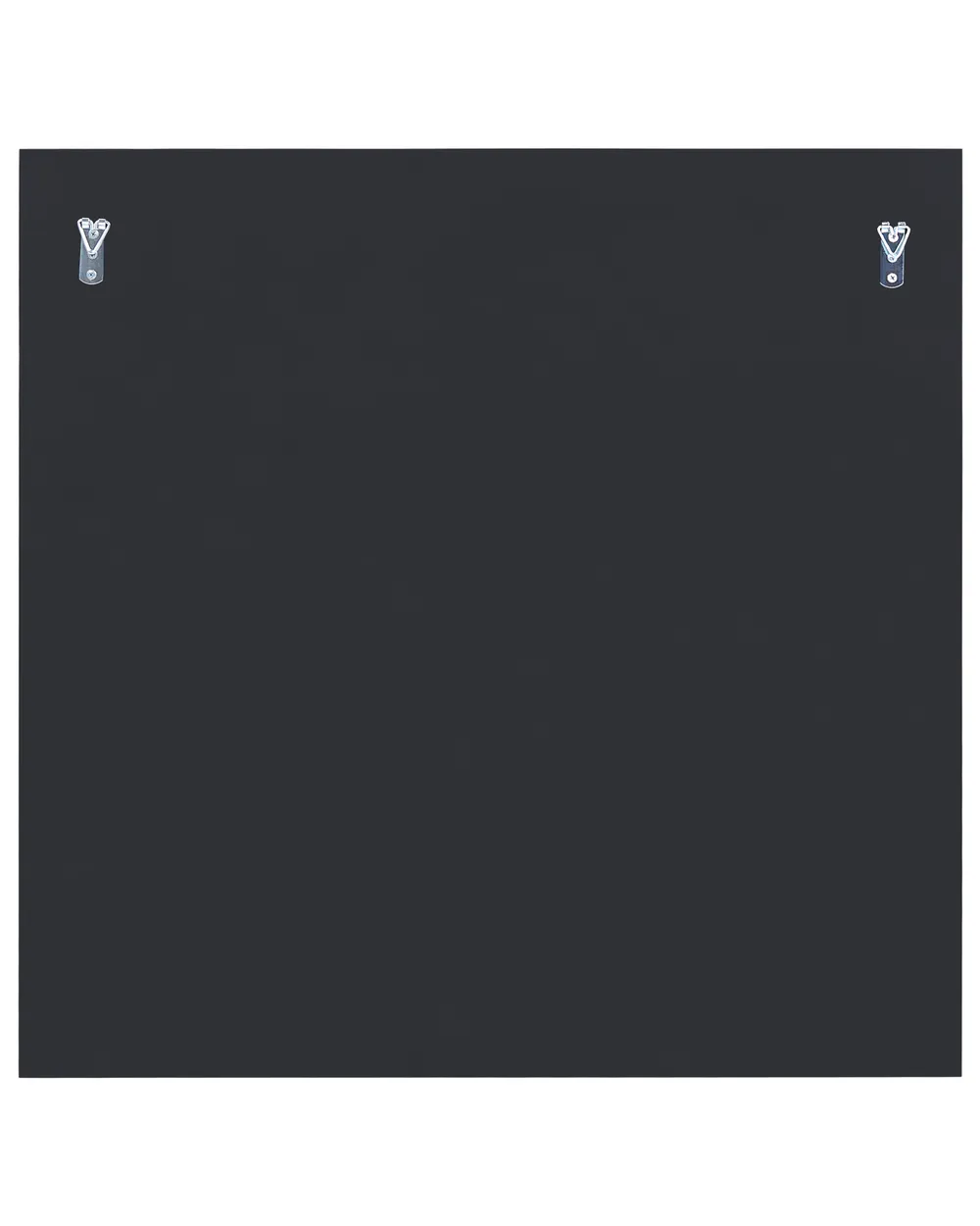 Wall Mirror RIMONT 80 cm 80 cm Glass Black_1099625
