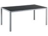 Garden Dining Table CATANIA 160 cm 91 cm Glass Black