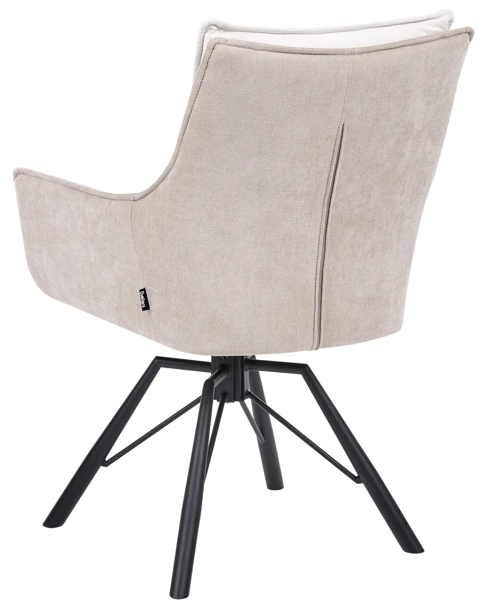 Ruokatuoli pyörivä ANNEBERG Chenille Luonnonvalkoinen/beige_1086517
