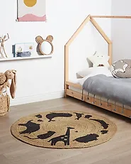 Lastenmatto EARTH Beige ø 120 cm Juutti_1184836