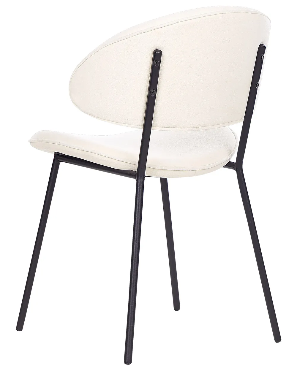 Set of 2 Dining Chairs KIANA Fabric Light Beige_874286