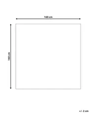Rug KAWI Off-White 160 x 160 cm_1107273