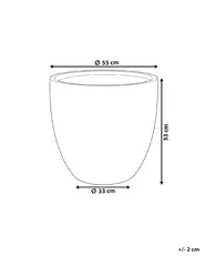 Plant Pot KANNIA 55 cm White_853116