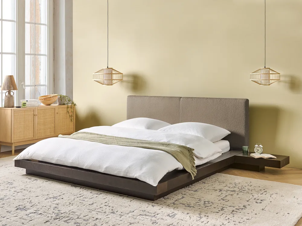 Waterbed Boucle ZEN 160 x 200 cm (EU King Size) Dark Ash Wood