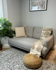 Sofa 2 Seater TUVE Fabric Taupe_949384