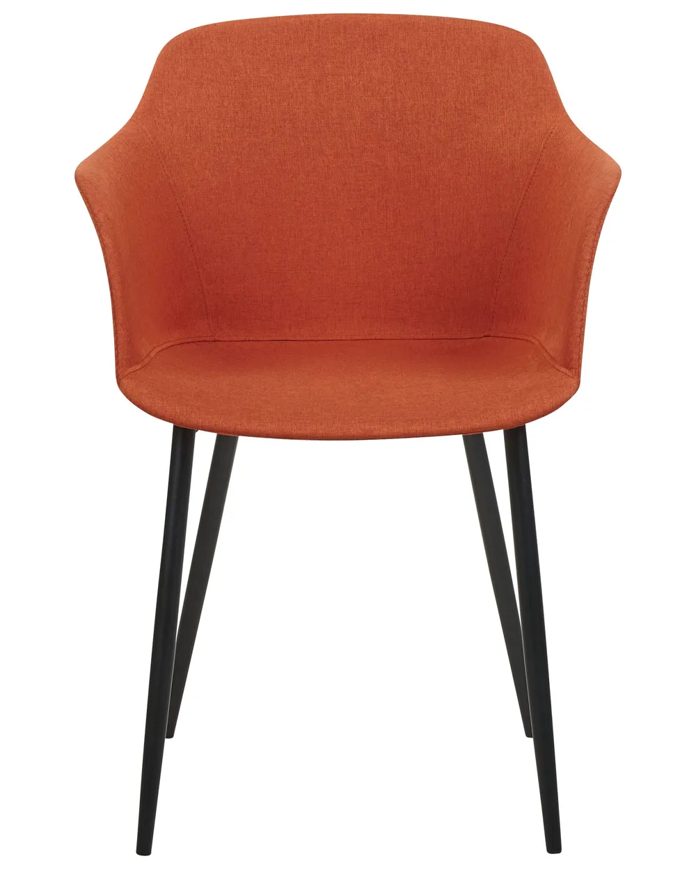 Set of 2 Dining Chairs ELIM Orange_883809