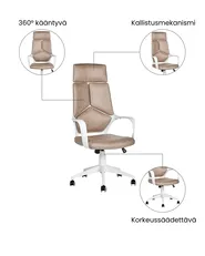 Toimistotuoli DELIGHT Keinomokka Hiekanbeige_1073921