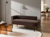 Left-Hand Chaise Longue MIRMANDE Velvet Dark Brown