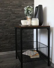 Side Table KENNER Dark Brown_979426