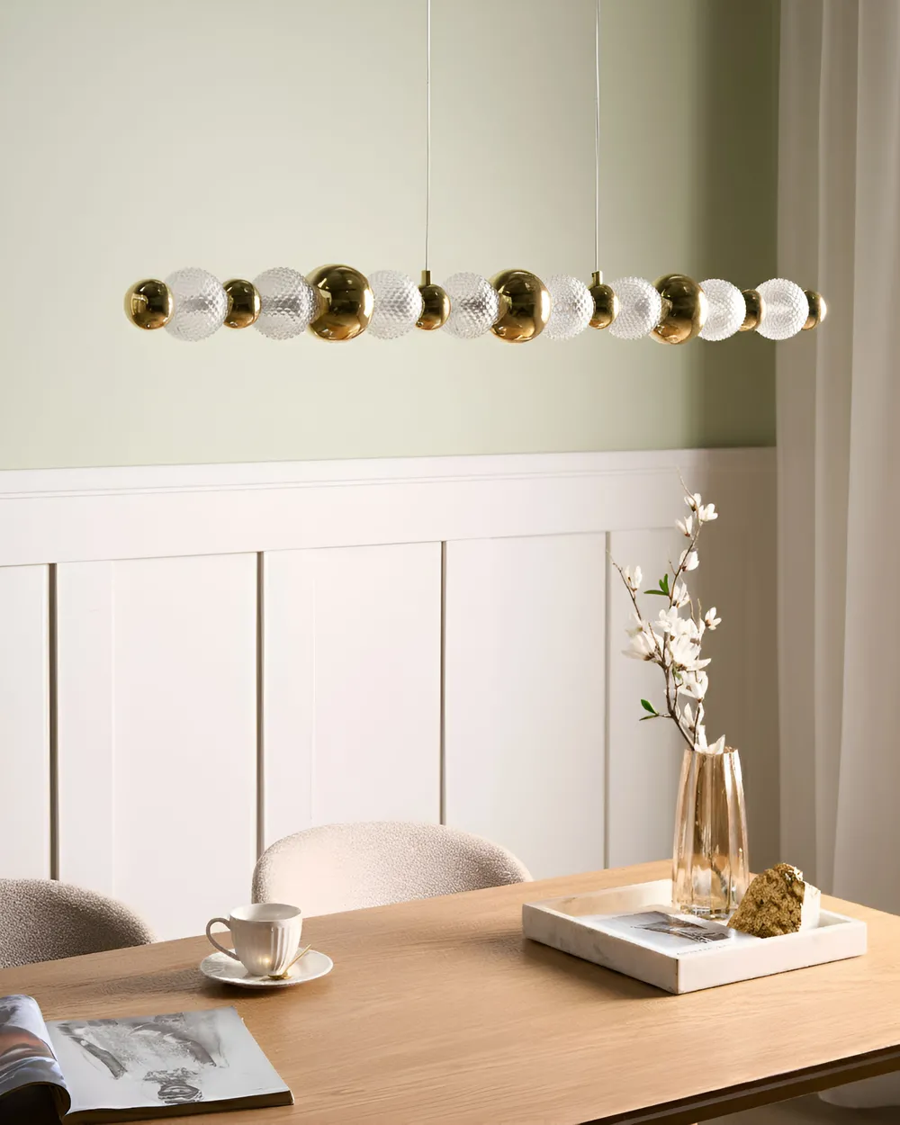 LED-pendellampa SORA Glas Guld_1034016