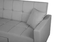 Sofa Bed 3 Seater GLOMMA Fabric Light Grey_718053