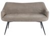 Dining Bench 2 Seater ARENDAL Fabric Taupe