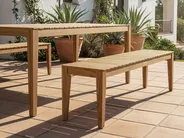 Garden Bench CHIOGGIA 155 cm Certified Acacia Wood Light Brown_1038398