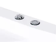 Corner Hot Tub with LED TAMULA 1480 x 660 mm White_1029601