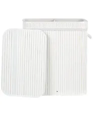 Tvättkorg KALTHOTA Bambu Vit 100 L_849153