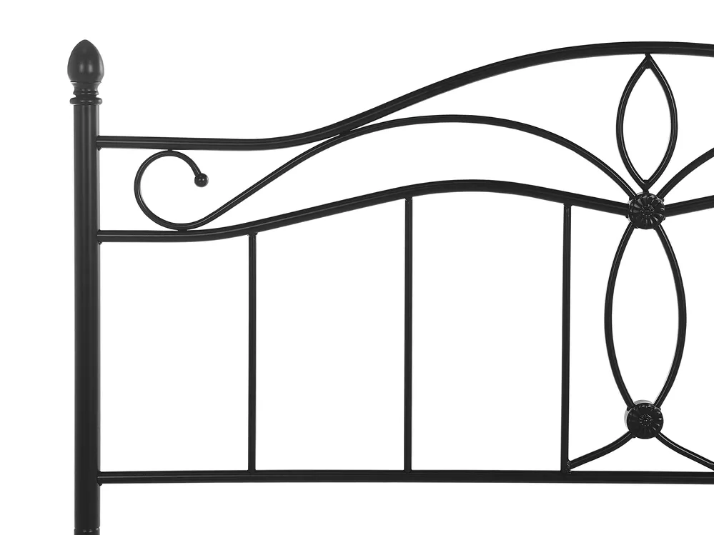 Bed Metal ANTLIA 180 x 200 cm (EU Super King) Black_806637