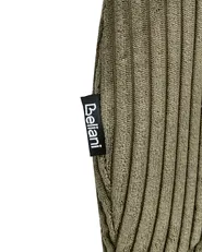 Set of 2 Dining Chairs ELOY Corduroy Dark Green_1006533