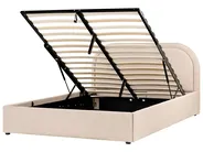 Ottoman Bed QUILLIEN Boucle Beige 140 x 200 cm (EU Double)_989874
