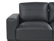 Sofa 2 Seater SOVIK Faux Leather Black_891892