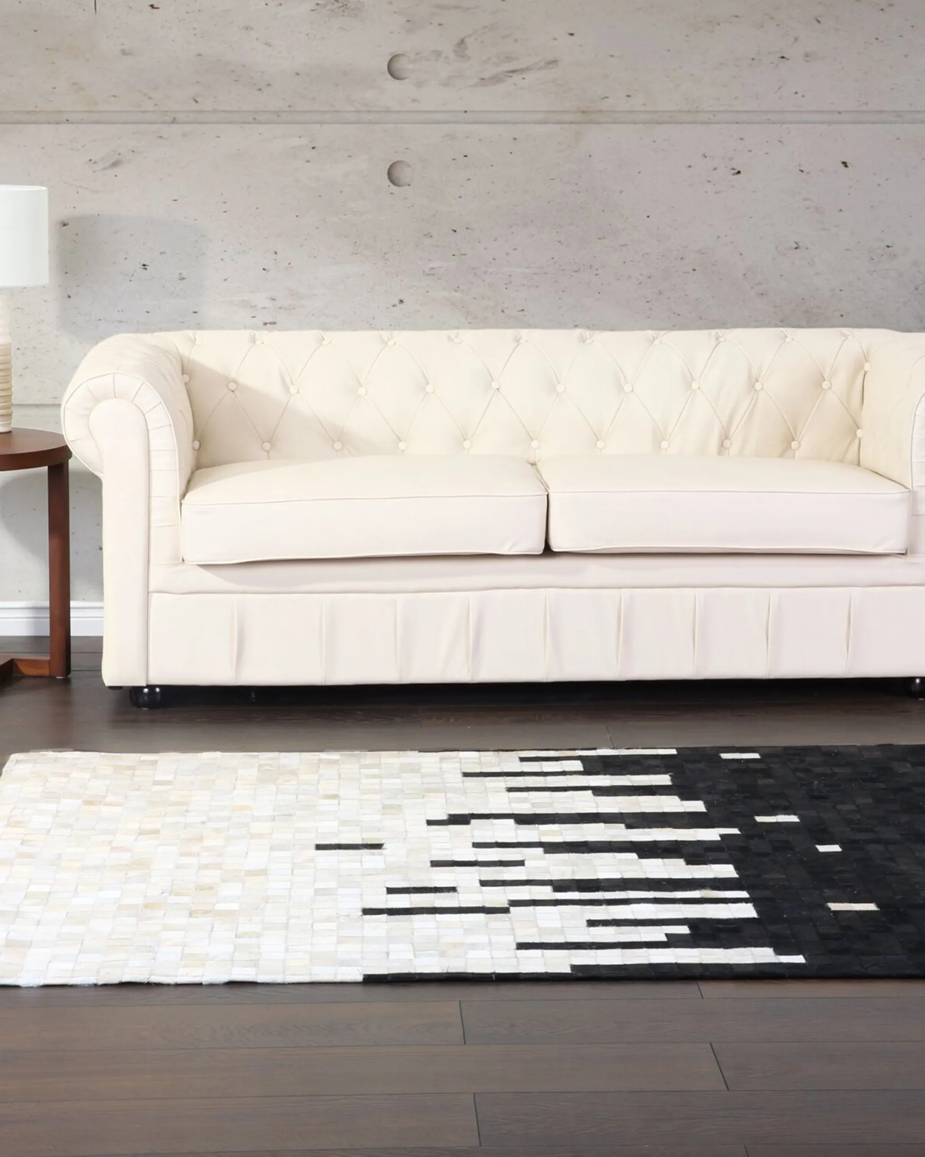 Matto BOLU Musta 160 x 230 cm nahka_212683