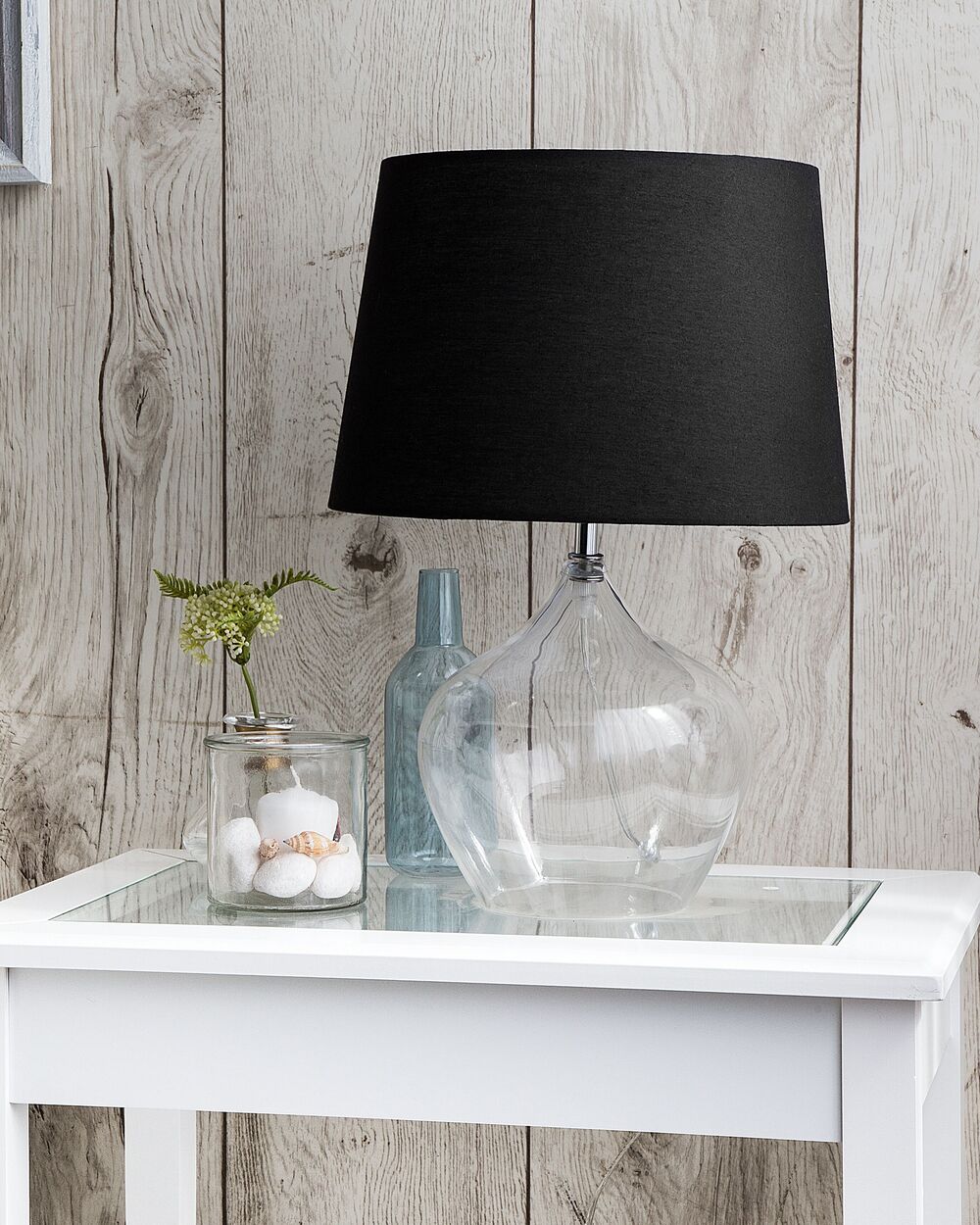 Bordlampe OSUM Glass Svart