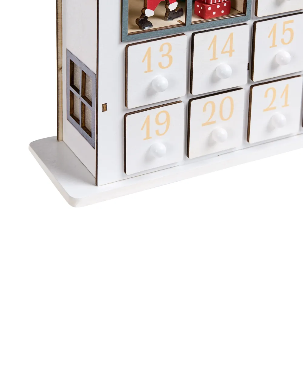 Julpynt LED FEMUND 40 cm Adventskalender Vit_1016864