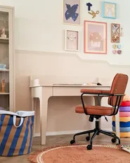 Home Office Desk MONTIRA 118 cm 60 cm Light Beige_1144948
