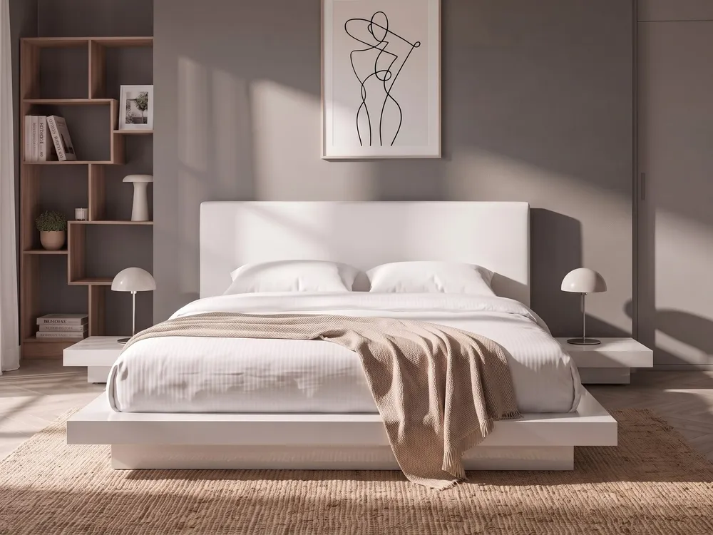 Bed ZEN 160 x 200 cm (EU King Size) White_943422