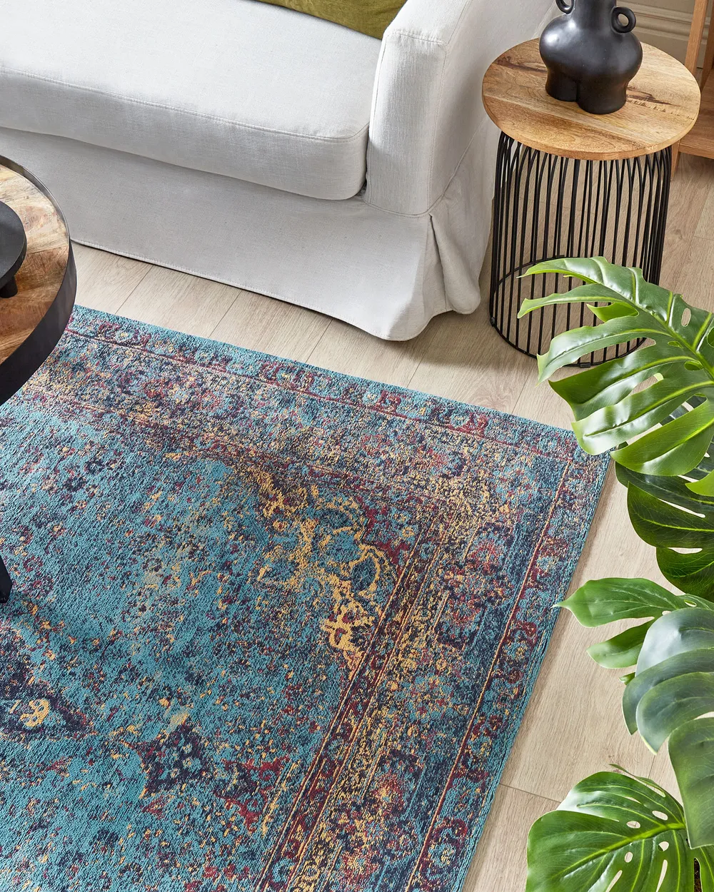 Rug KANSU Blue 160 x 230 cm Cotton_852277
