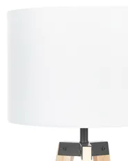 Golvlampa BLUFF Furu Vit_823060