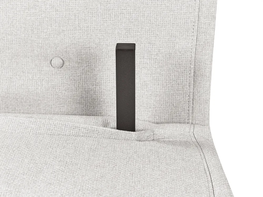 Sofa Bed 2 Seater VESTFOLD Fabric Light Grey_930439