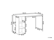 Skrivbord DESE 120 cm 60 cm Brun/ Vit_791169