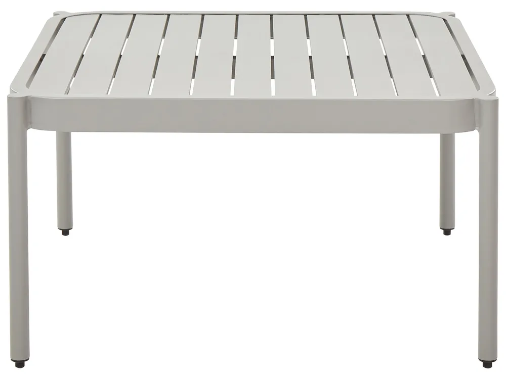 Garden Lounge Set with Table 2 Seater TERRACINA Metal Light Grey_863619