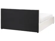 Ottoman Bed BOUSSE Fabric Off-White 140 x 200 cm (EU Double)_1074740