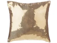 Set of 2 Decorative Cushions ASTER 45 x 45 cm Gold Solid_770247