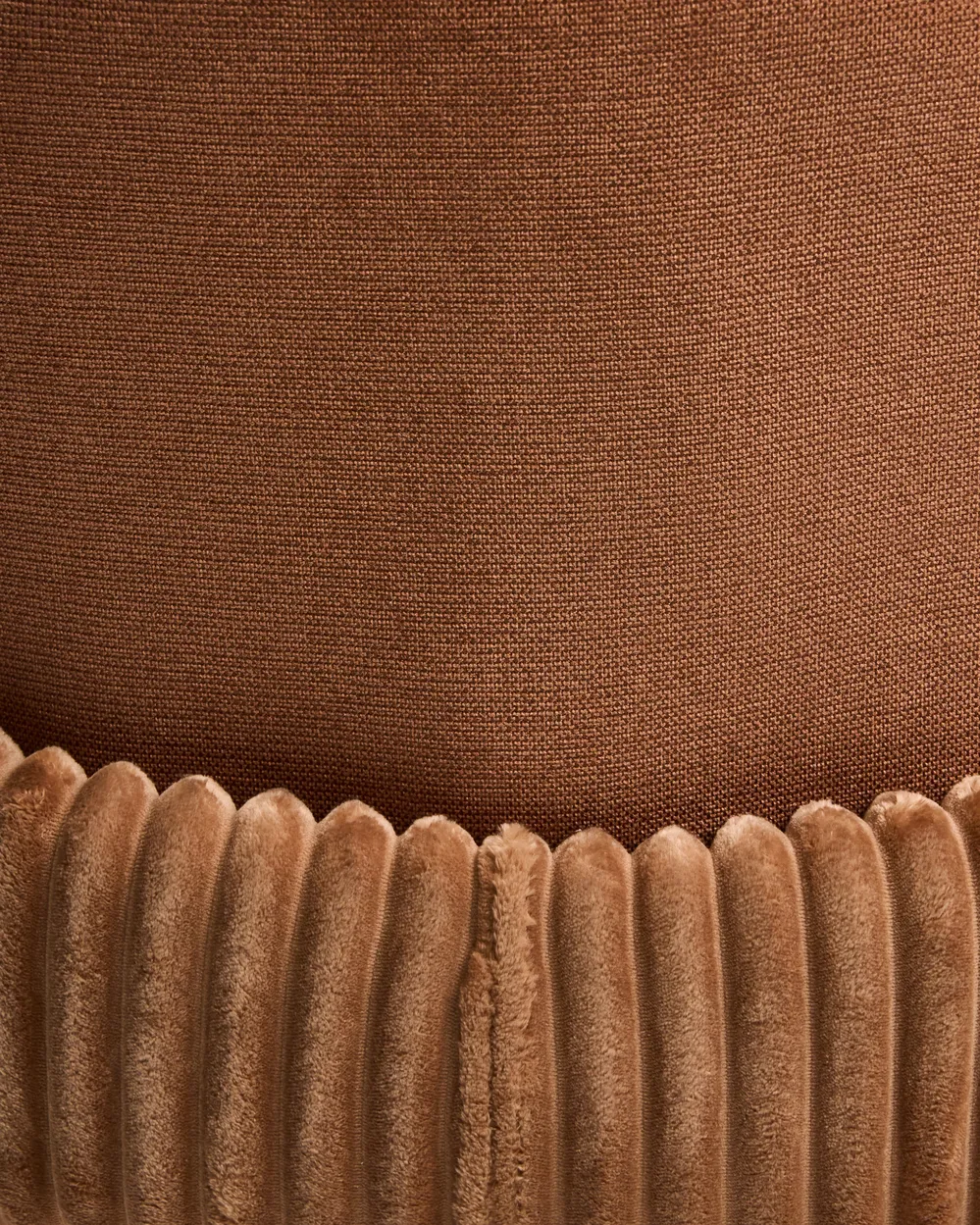 Set of 2 Bar Chairs AMITY Fabric Brown_1037344