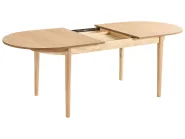 Extending Dining Table LARTO Light Ash Wood 180/220 cm 90 cm_992896