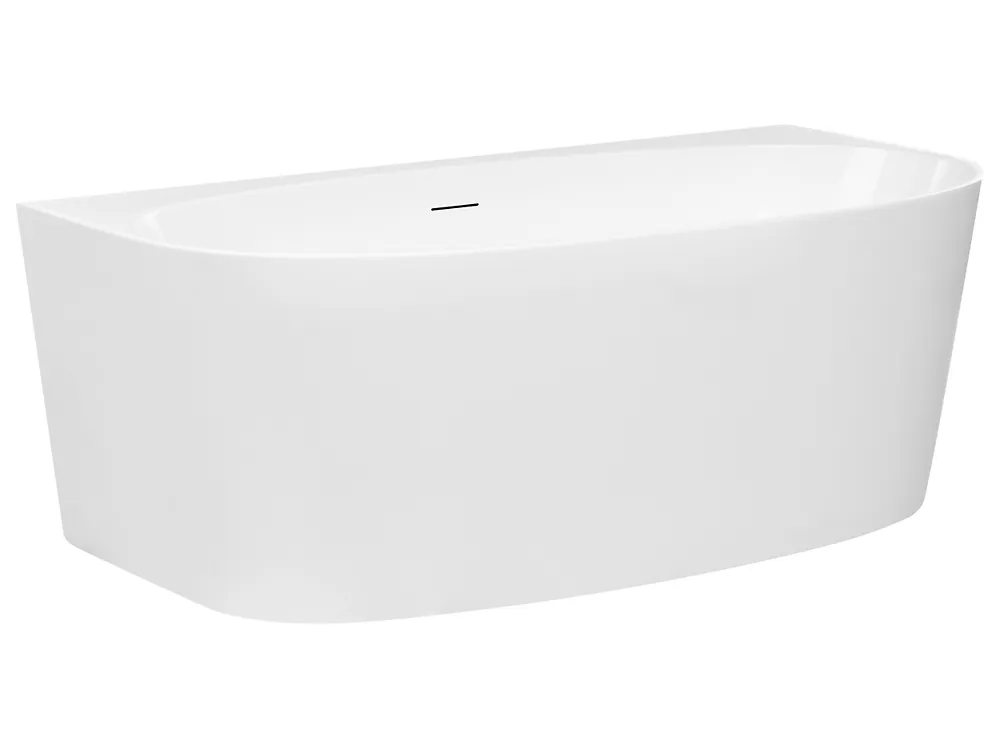 Back to Wall Bathtub PARNAIBA 1600 x 800 mm White_1168365