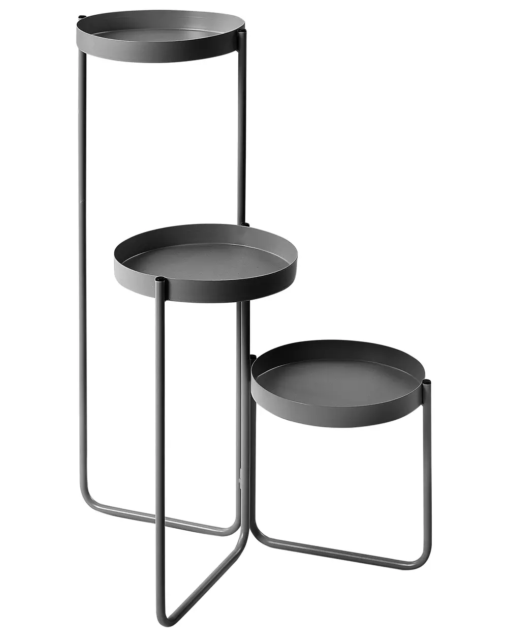Plant Stand FRAGARIA 42 cm Metal Black