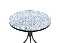 Bistrobord CHAPECO 60 cm 60 cm Metall Svart_986271
