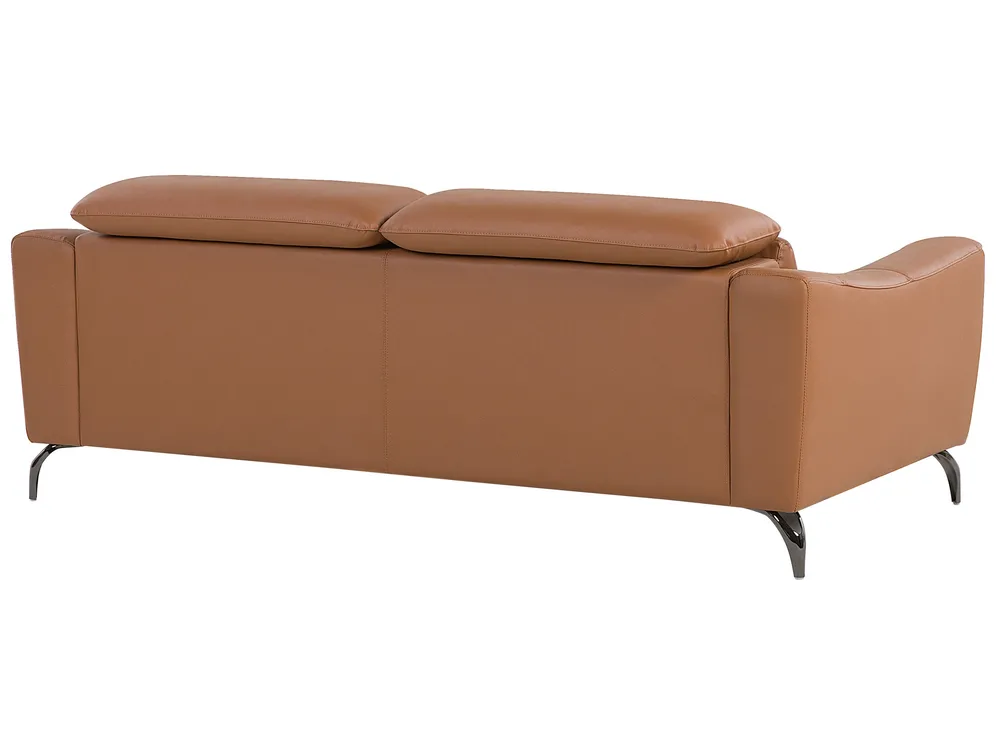 Sofa 3 Seater NARWIK Leather Golden Brown_720592