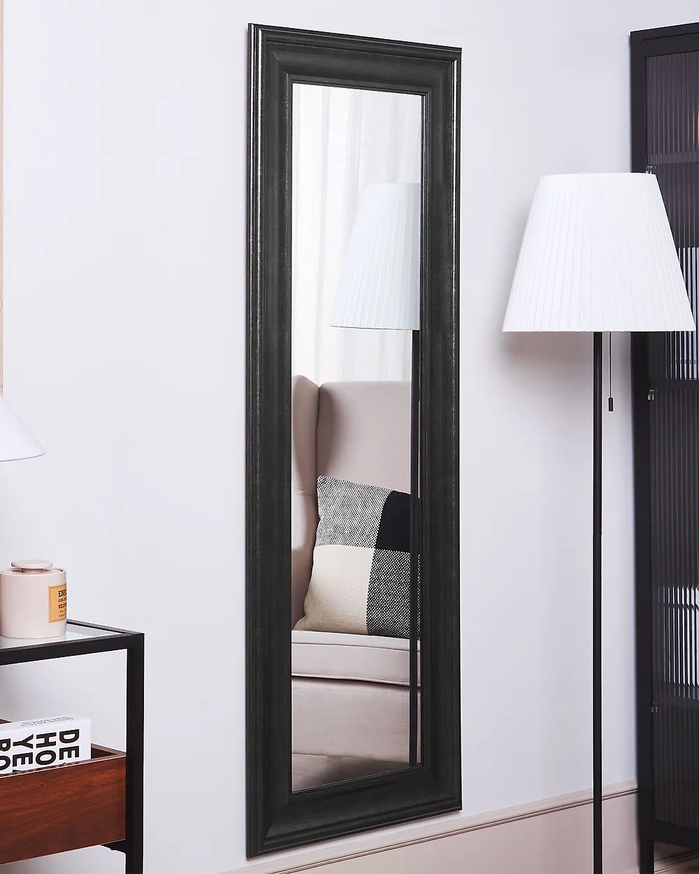 Wall Mirror LUNEL 51 cm 141 cm Black_1177790