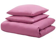 Duvet Cover Set HARMONRIDGE 200 x 220 cm Sateen Cotton Pink_815049