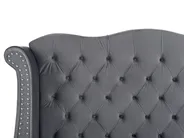 Bed Velvet AYETTE 180 x 200 cm (EU Super King) Grey_762716