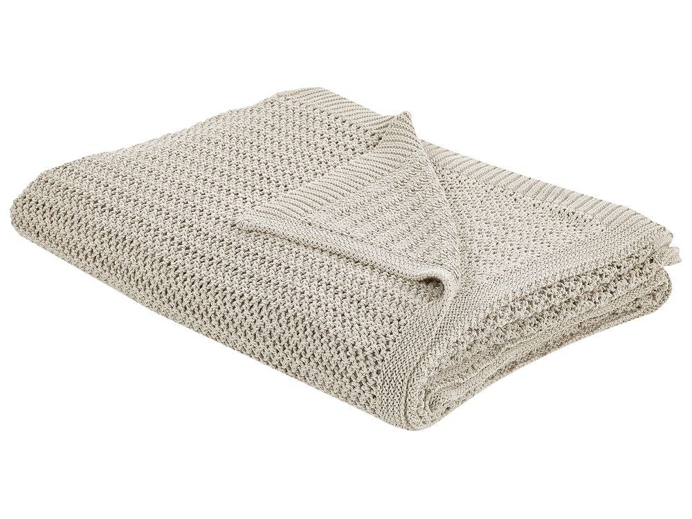 Päiväpeitto ILEN Puuvilla 150 x 200 cm Vaaleanbeige