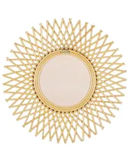 Wall Mirror TAGOLU 60 cm 60 cm Rattan Natural_822182